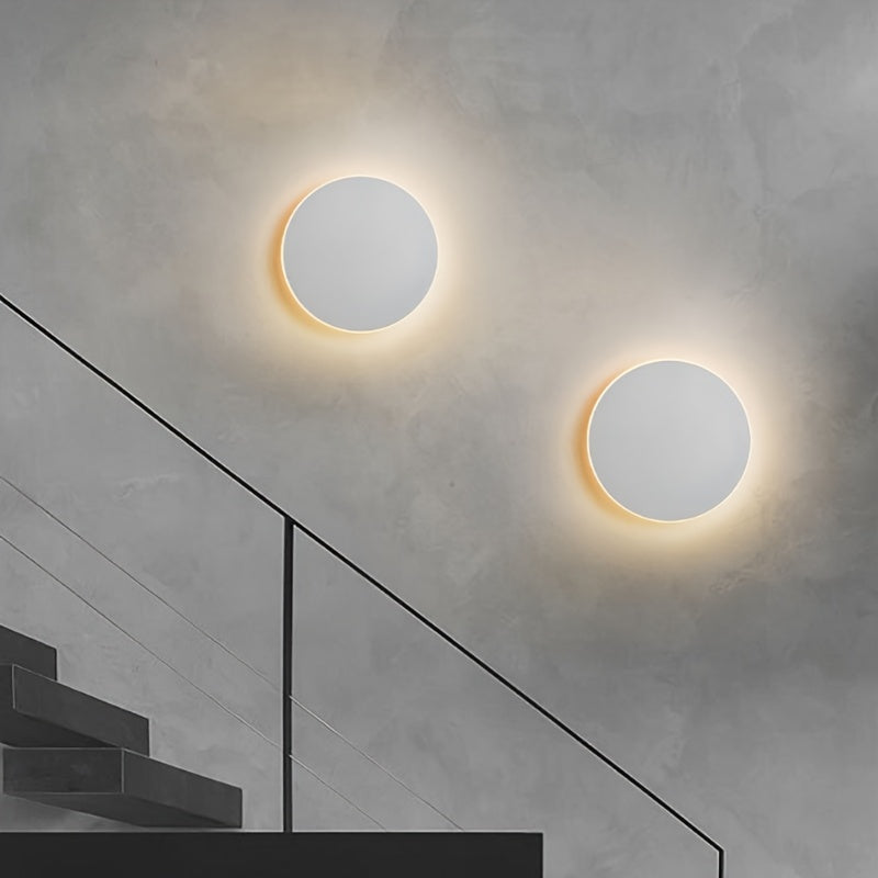 Minimalist Round LED Wall Light | Modern Nordic Design | Meowbutter