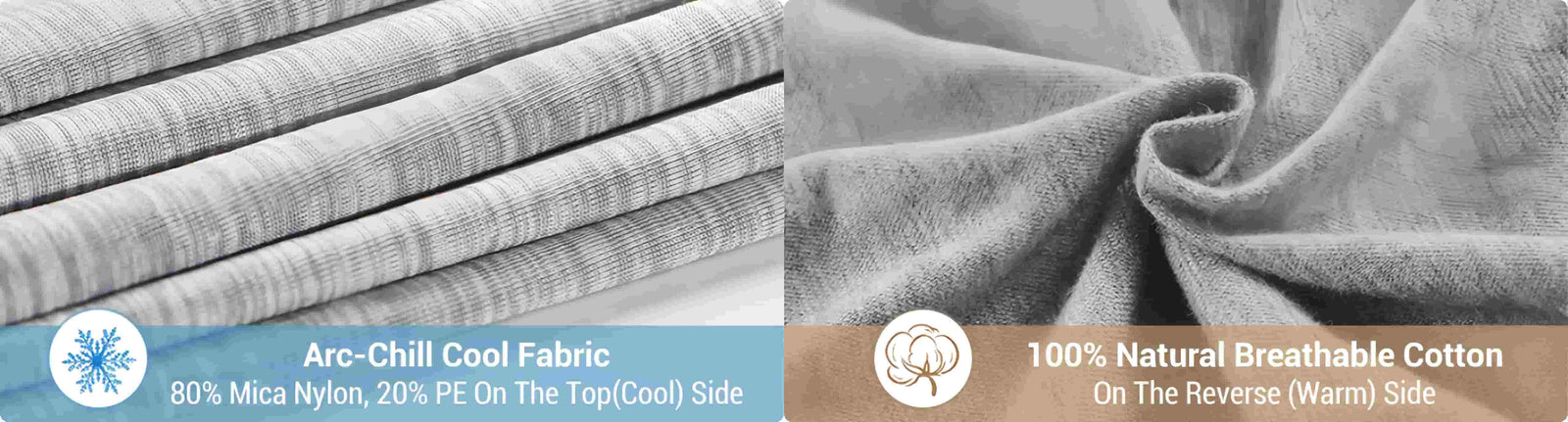 Premium Double-Sided Cooling Pillowcases for Hot Sleepers