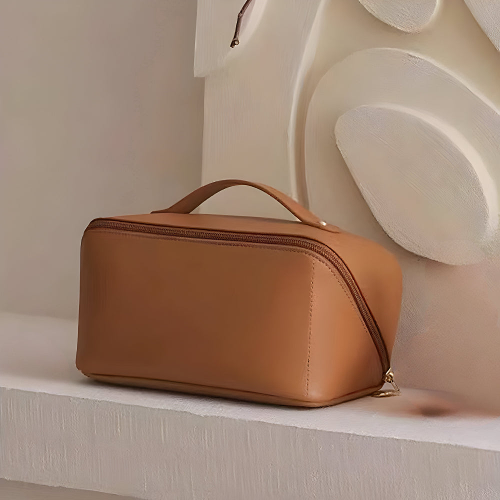 Large Capacity PU Shell Makeup Bag Hard Cosmetic Case