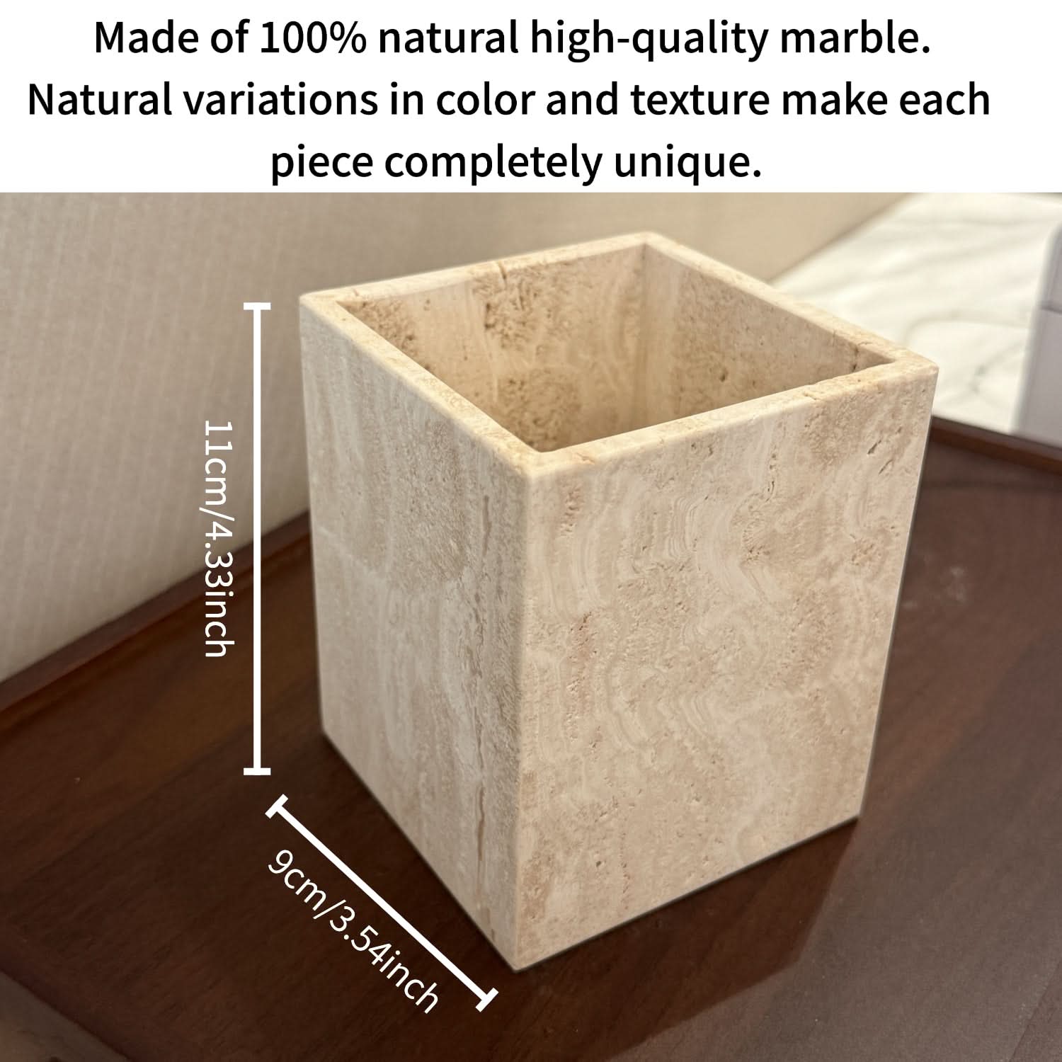 Organizador de tocador de piedra natural | meowbutter