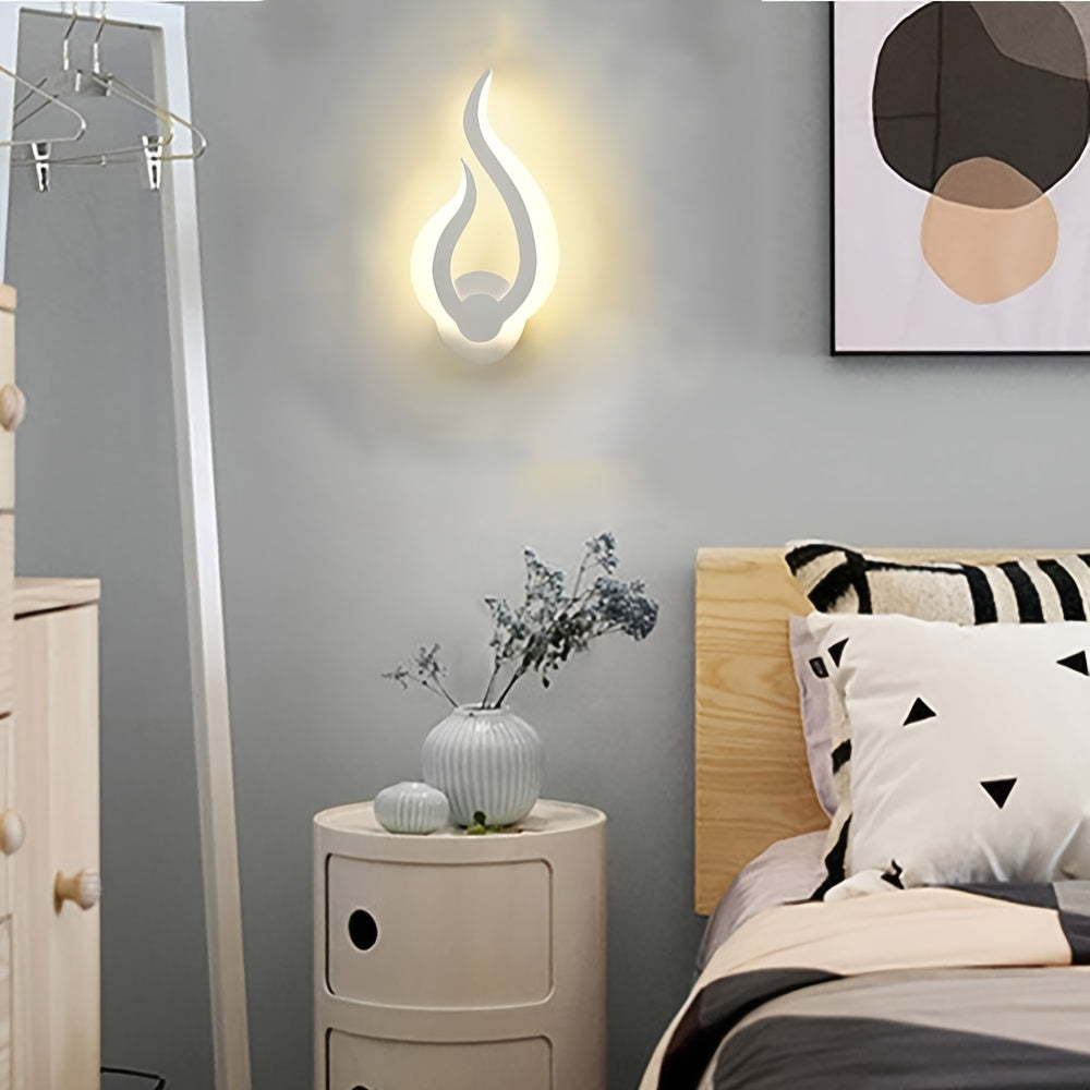 Lampada da parete LED Modern Flame | Applique da 10W luce calda | Meowbutter