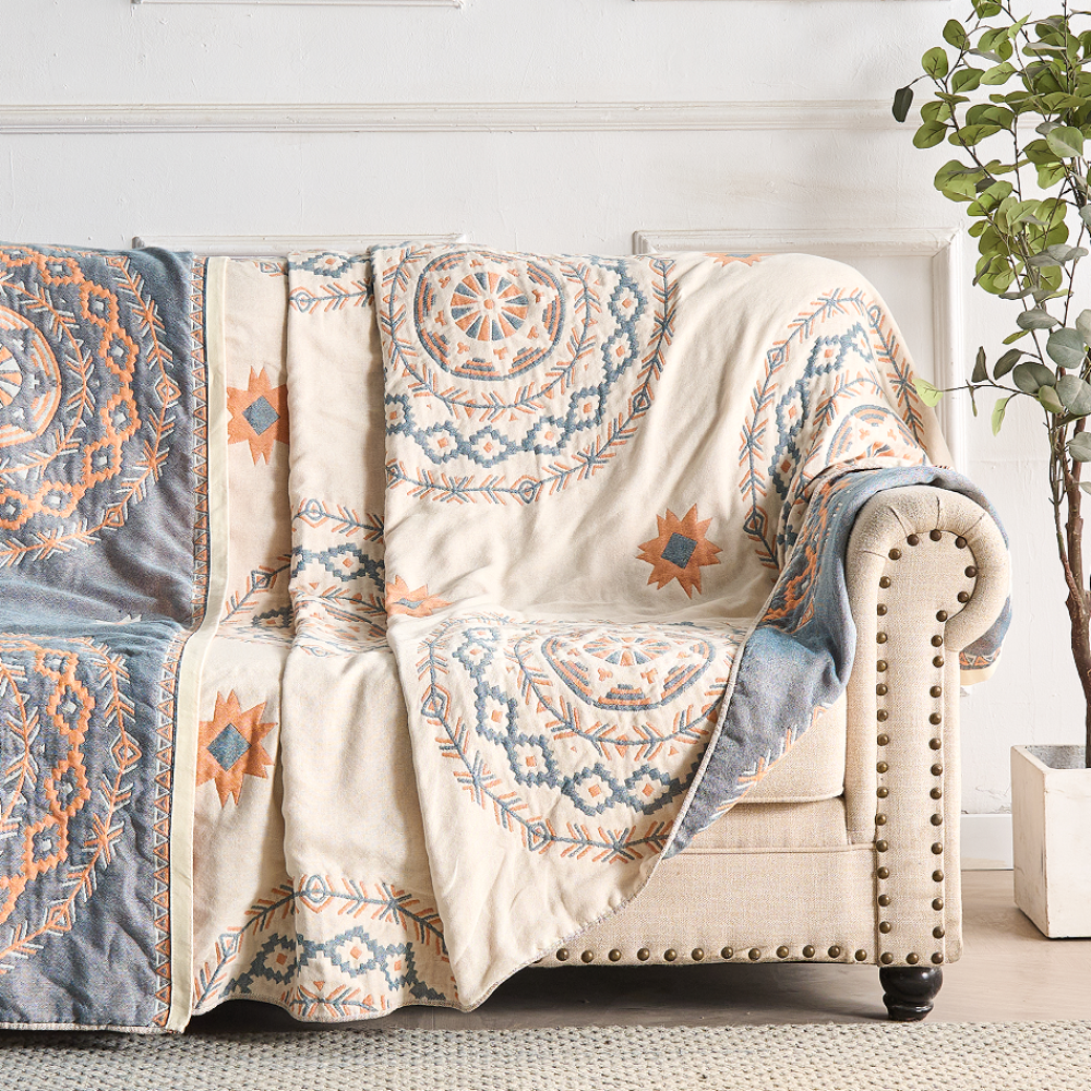 Tæppe med Mandala Boho Mønster | Meowbutter