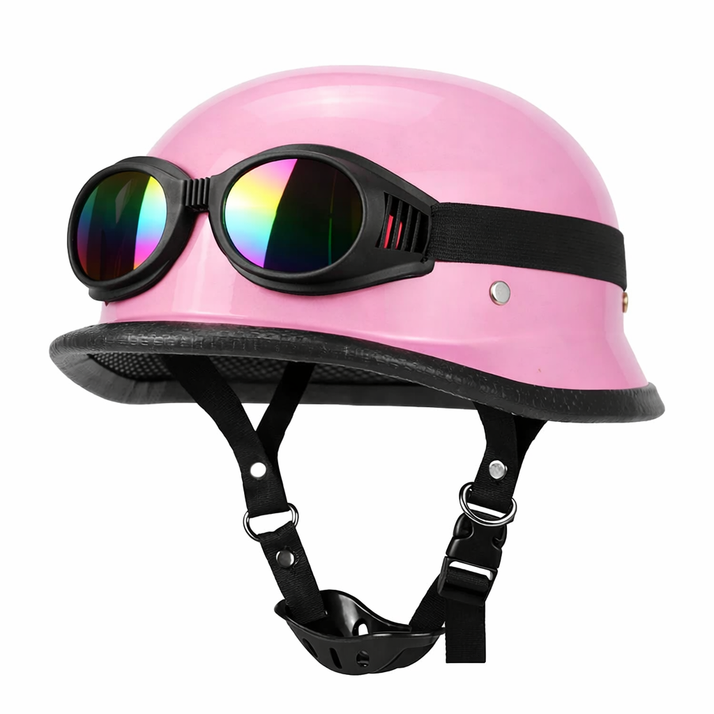 DOT Certification Half Helmet Retro Motorcycle - Meowbutter
