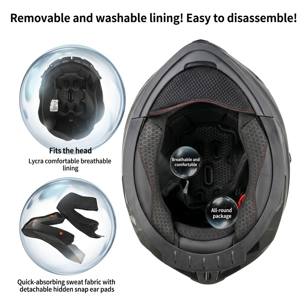 Modular Flip Motorcycle Helmet | meowbutter