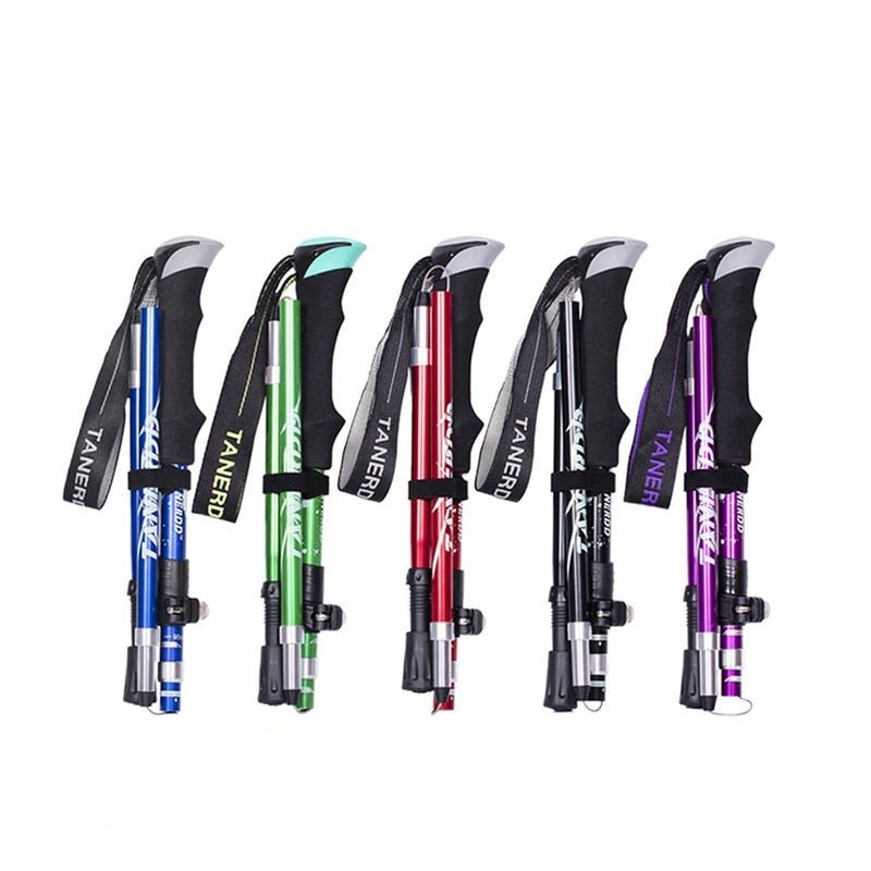 Telescopic Hiking Poles - Adjustable Lightweight Design - Durable Trekking Aid | meowbutter