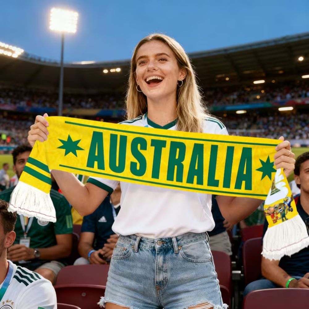 Lekki szalik z flagą Australii