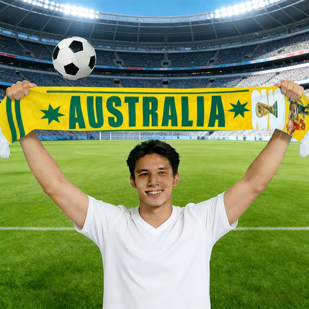 Lekki szalik z flagą Australii