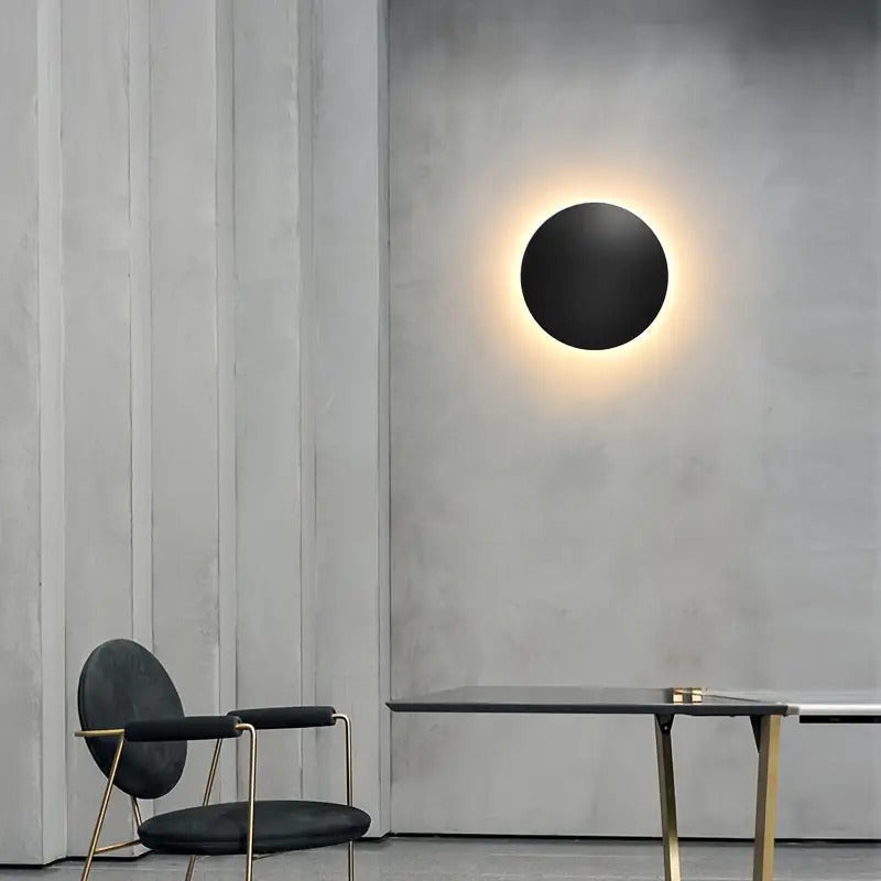Minimalist Round LED Wall Light | Modern Nordic Design | Meowbutter