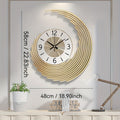 Modern 3D Metal Wall Clock | Silent Quartz Movement Decorative Clock | Meowbutter