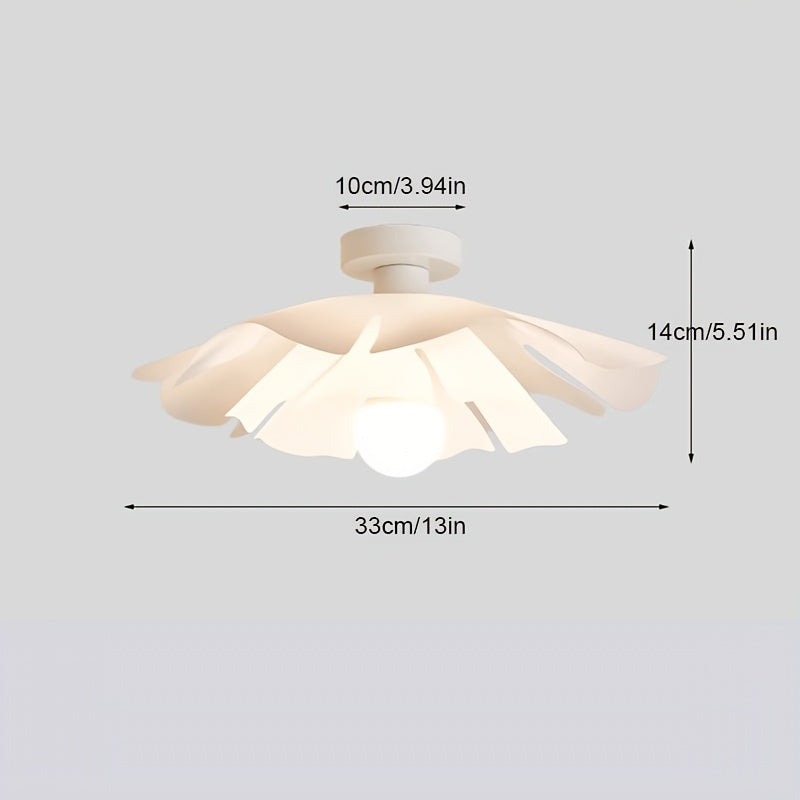 Lampada da soffitto a petali di rosa | Design moderno a fiore semi-incassato | Meowbutter