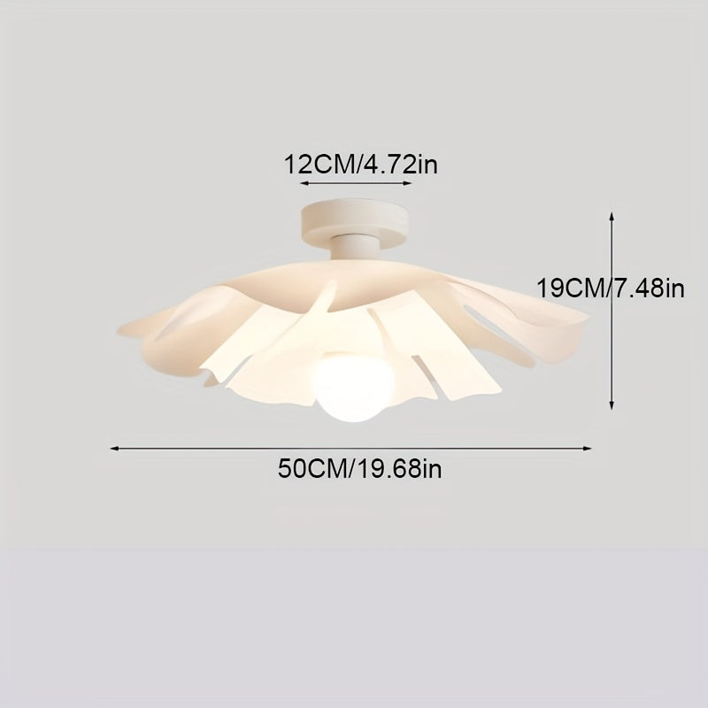 Petal Flower Ceiling Light | Modern Floral Semi Flush Mount Fixture | Meowbutter