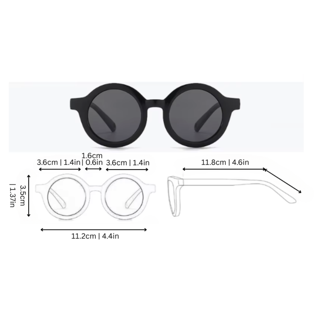 Baby Sunglasses Infant Shades Polarized Wraparound Lens | Meowbutter