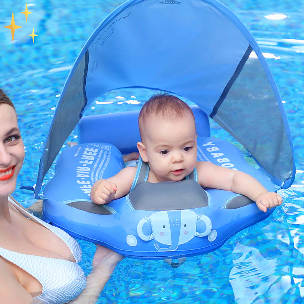 AquaSafe Colac de înot de siguranță pentru copii mici — susținere confortabilă la plutire