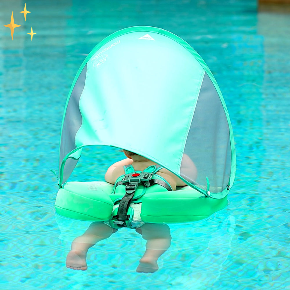 AquaSafe Colac de înot de siguranță pentru copii mici — susținere confortabilă la plutire