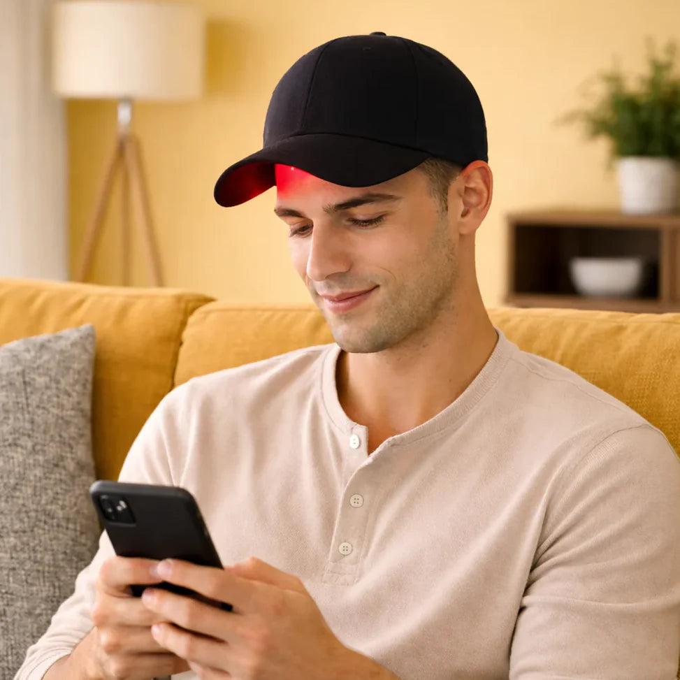 Wearable Red Light Cap for Scalp Care and Healthier-Looking Hair