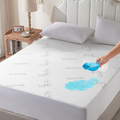 Protège-matelas imperméable en viscose de bambou EcoGuard — Surface rafraîchissante et favorisant la circulation de l'air