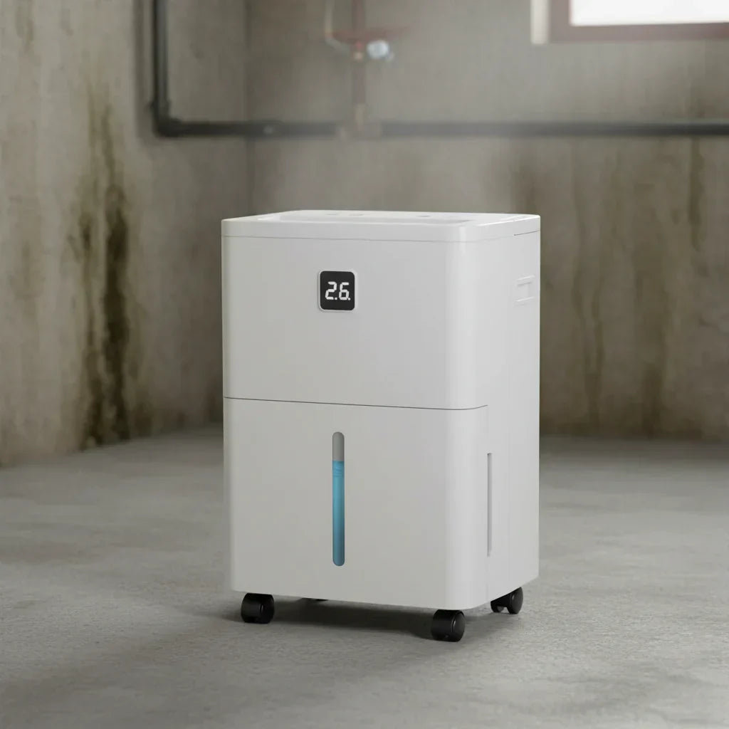 Compact 25 Pint Portable Dehumidifier