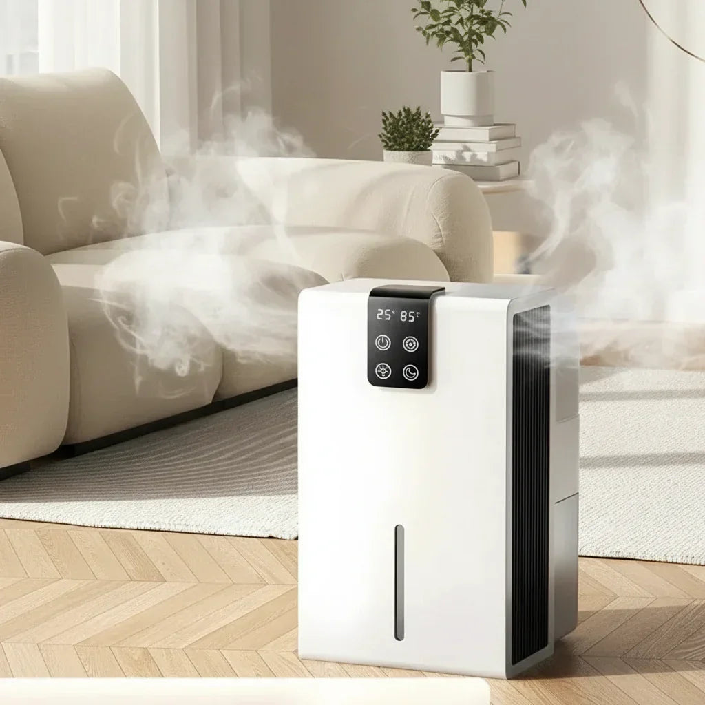 Energy Efficient Compact Dehumidifier — Continuous Moisture Extraction