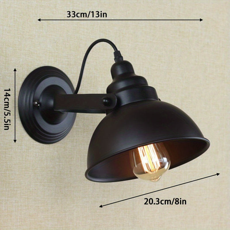 Lampada da parete industrial vintage | Applique in metallo retrò | Meowbutter