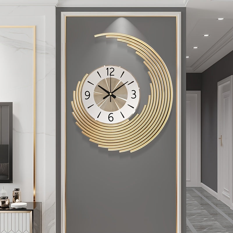 Modern 3D Metal Wall Clock | Silent Quartz Movement Decorative Clock | Meowbutter