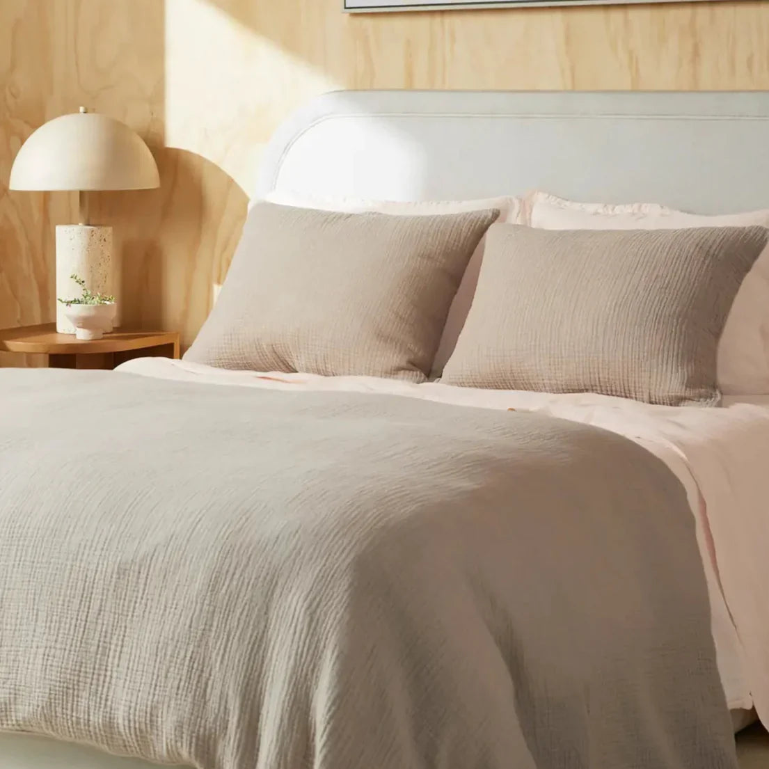 Single Pillowcase From One Hundred Percent Muslin Cotton