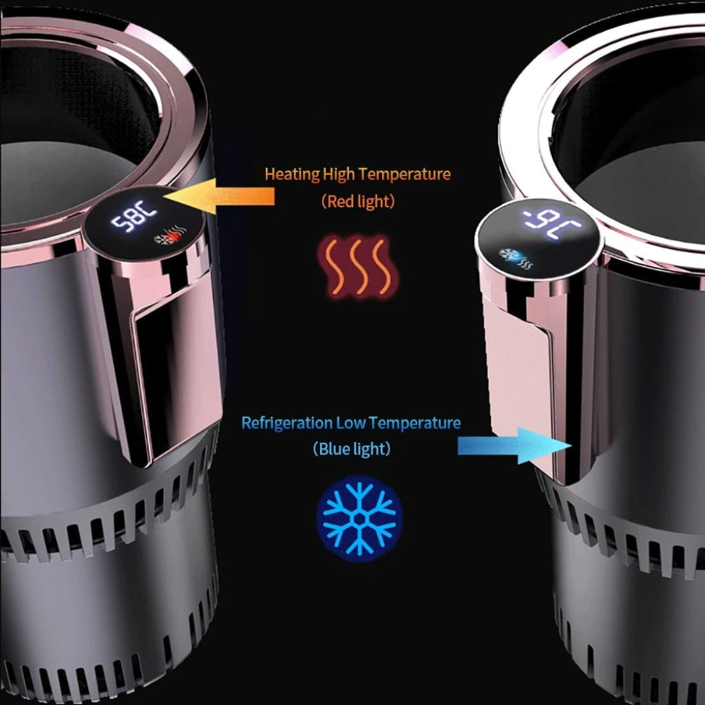 Smart bärbar termisk mugg - aktivt temperaturregleringssystem, justerbar termostat
