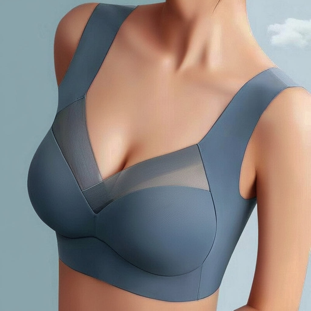 Women's Seamless Wireless Push-Up Bra — Gentle Lift Soft Fit Contour