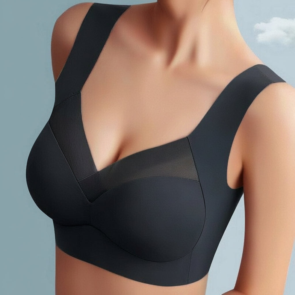 Women's Seamless Wireless Push-Up Bra — Gentle Lift Soft Fit Contour