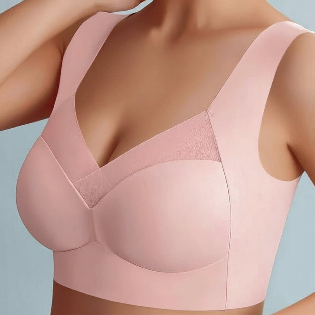 Women's Seamless Wireless Push-Up Bra — Gentle Lift Soft Fit Contour