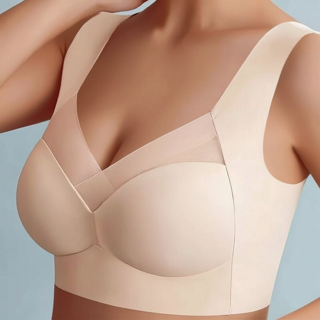 Women's Seamless Wireless Push-Up Bra — Gentle Lift Soft Fit Contour