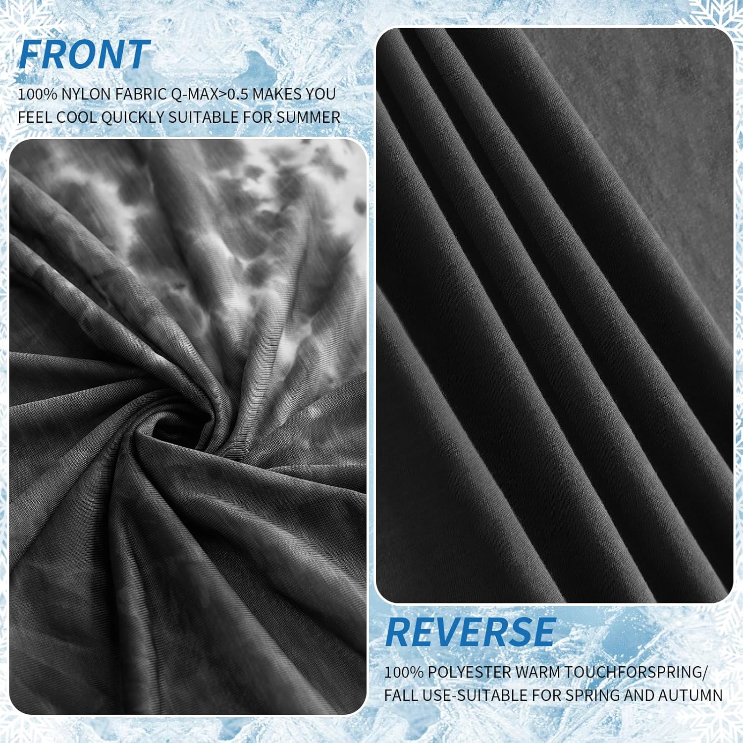 Chill Comfort Arc-Chill Cooling Blanket — 50 x 70 Inch Lightweight Portable Throw