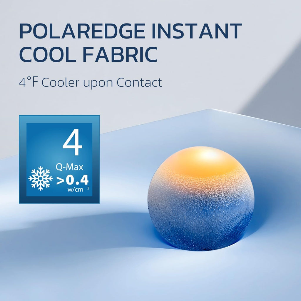 Couverture rafraîchissante grand format Queen Cool Comfort — indice de tissu Q-Max supérieur à 0.4
