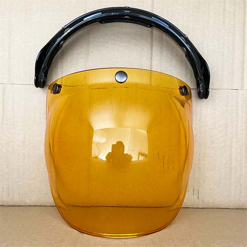 Retro Bubble Shield Visor – Three-Buckle Design - Meowbutter