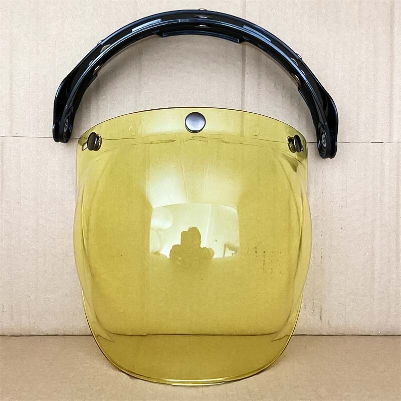 Retro Bubble Shield Visor – Three-Buckle Design - Meowbutter