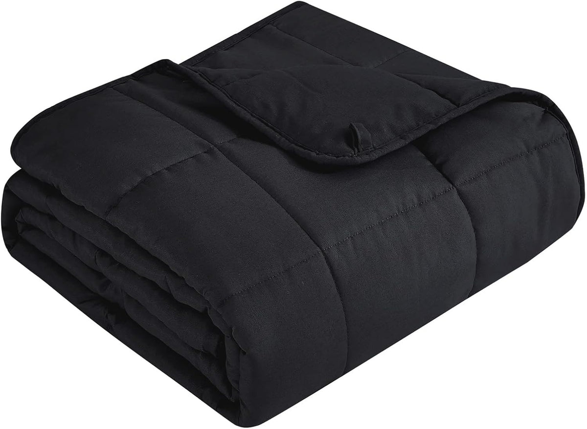 Pătură ponderată Cozy Comfort — țesătură din microfibră răcoritoare, umplutură cu reglare termică