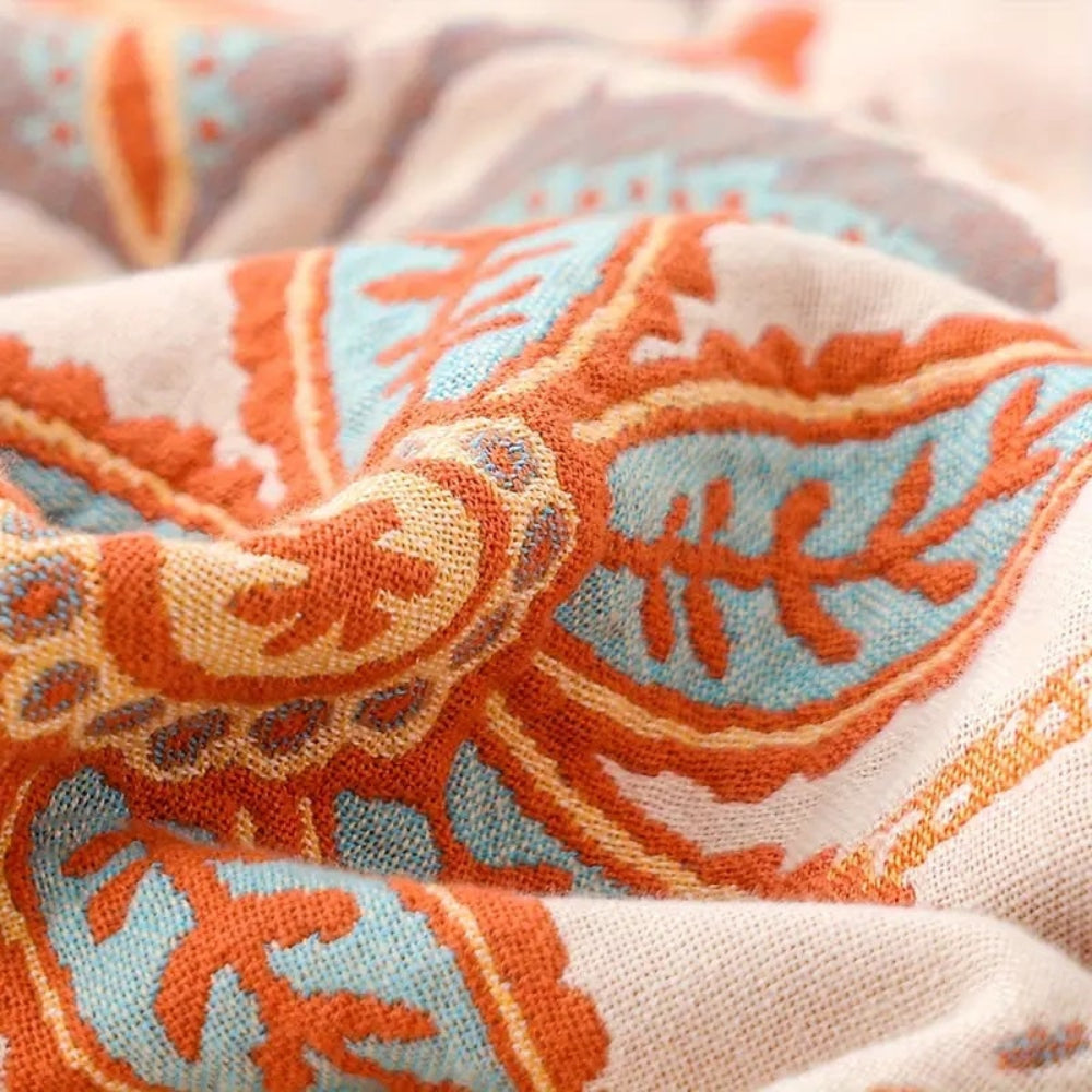 Coperta con Frange a Fiori Stile Boho | Meowbutter