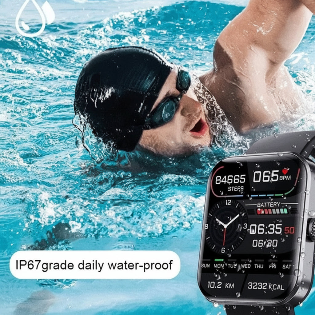 Smartwatch zur Blutdrucküberwachung – kabelloser Fitness-Tracker und Aktivitätsarmband