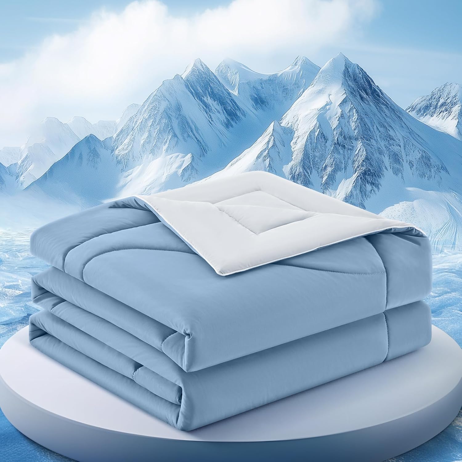 Breathable Ice Feel Cooling Comforter — Heat Dispersing Fabric
