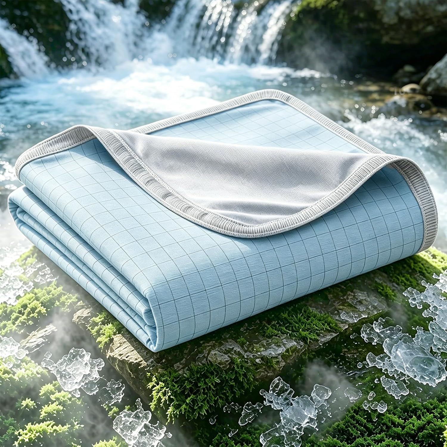 Chill Comfort Reversible Cooling Blanket — Breathable Design, Rapid Heat Extraction
