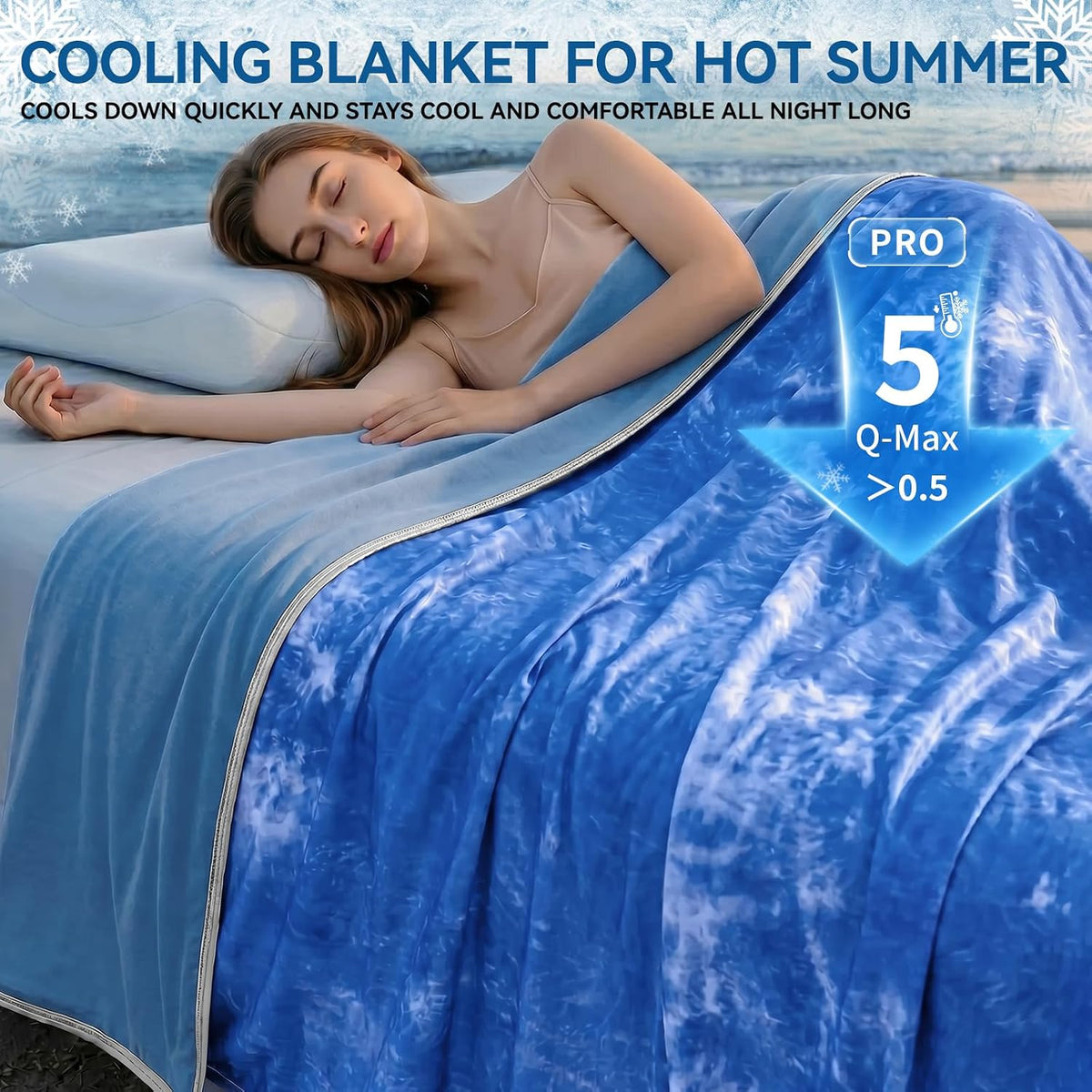 Cozy Nights lett kjøleteppe – Arc Chill-teknologi, temperaturregulerende overflate