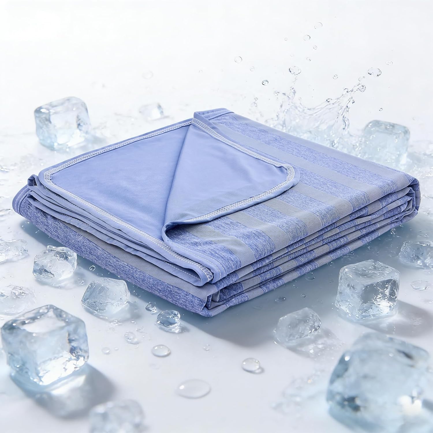 Chill Comfort Arc Chill Cooling Blanket — Lightweight, Breathable Double Layer Weave