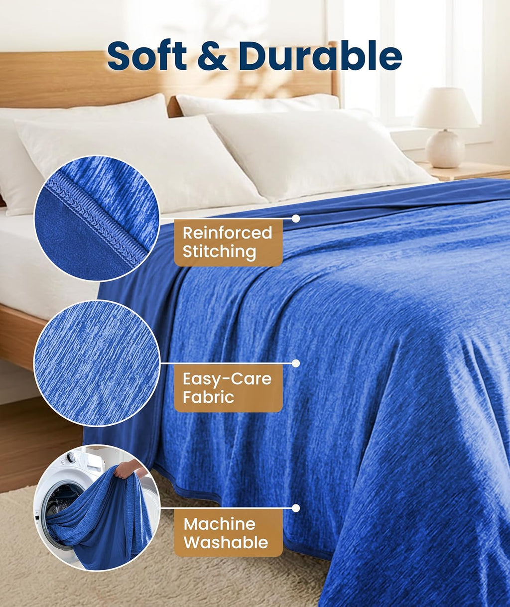 Atmungsaktive, leichte und kühlende Kuscheldecke von Cozy Haven
