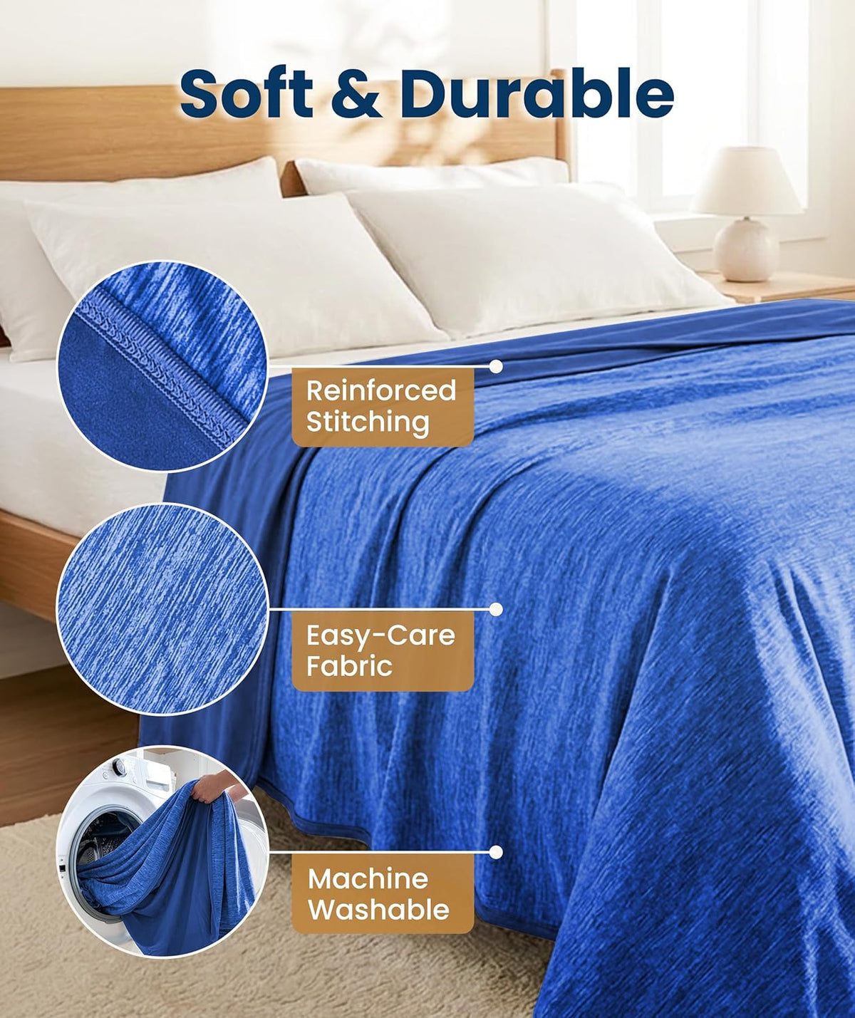 Atmungsaktive, leichte und kühlende Kuscheldecke von Cozy Haven