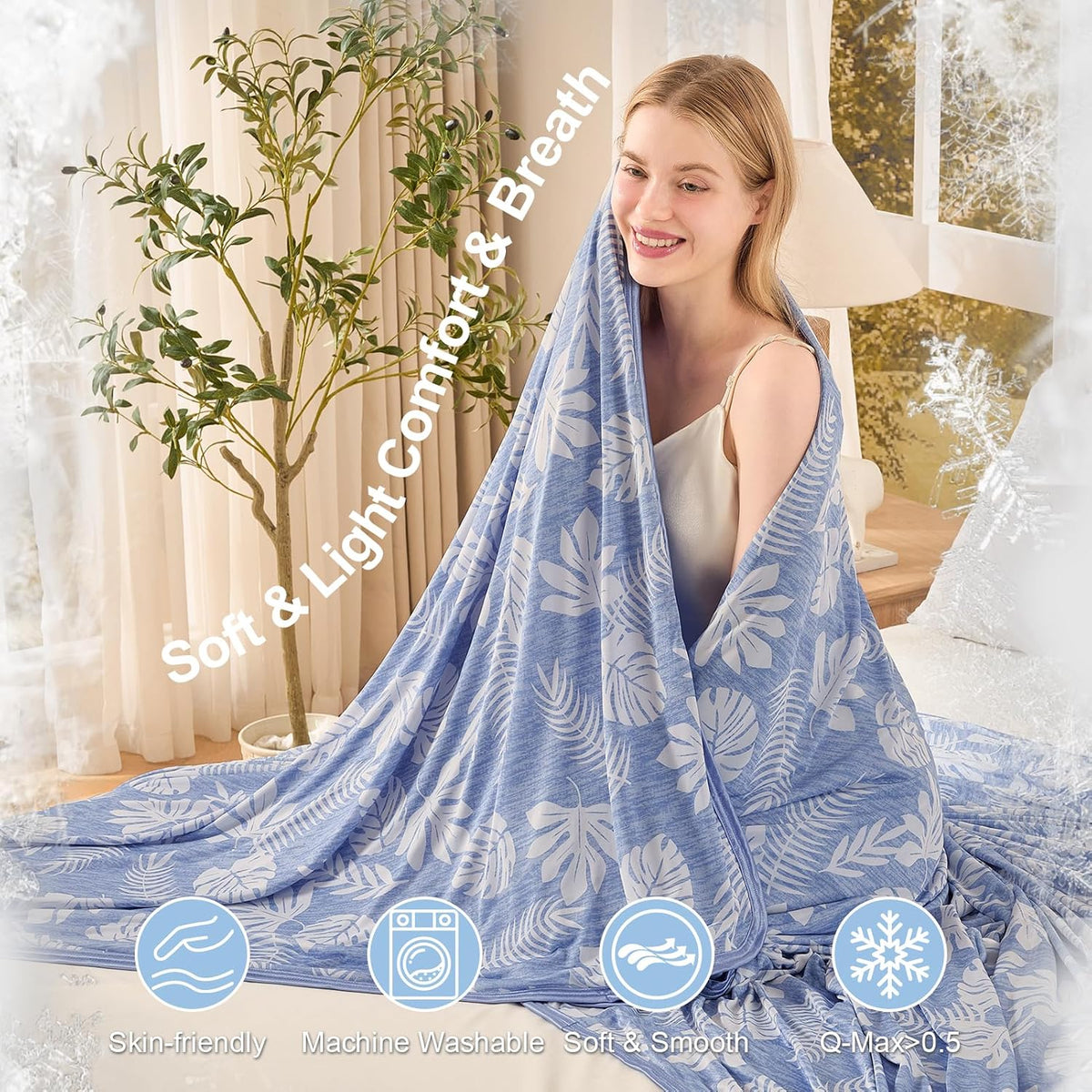 Pătură răcoritoare Cozy Nights — material ușor și respirabil