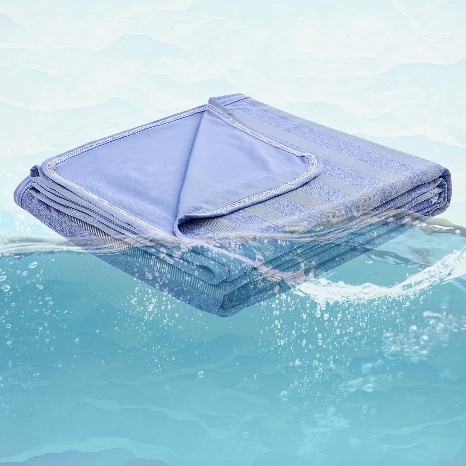 Chill Comfort Arc Chill Cooling Blanket — Lightweight, Breathable Double Layer Weave