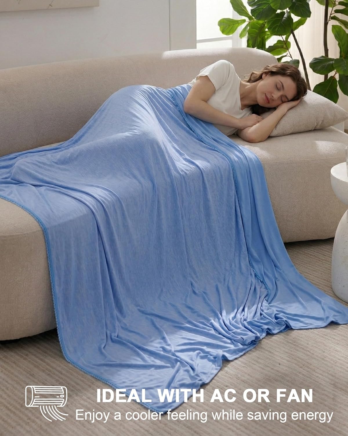 Couverture rafraîchissante Cool Comfort — régulation thermique, Q-Max supérieur à 0.4