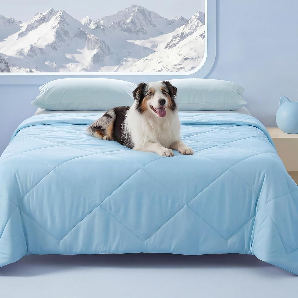 Cozy Pet Haven Kühlmatte – waschbarer Stoff, wärmeableitende Oberfläche