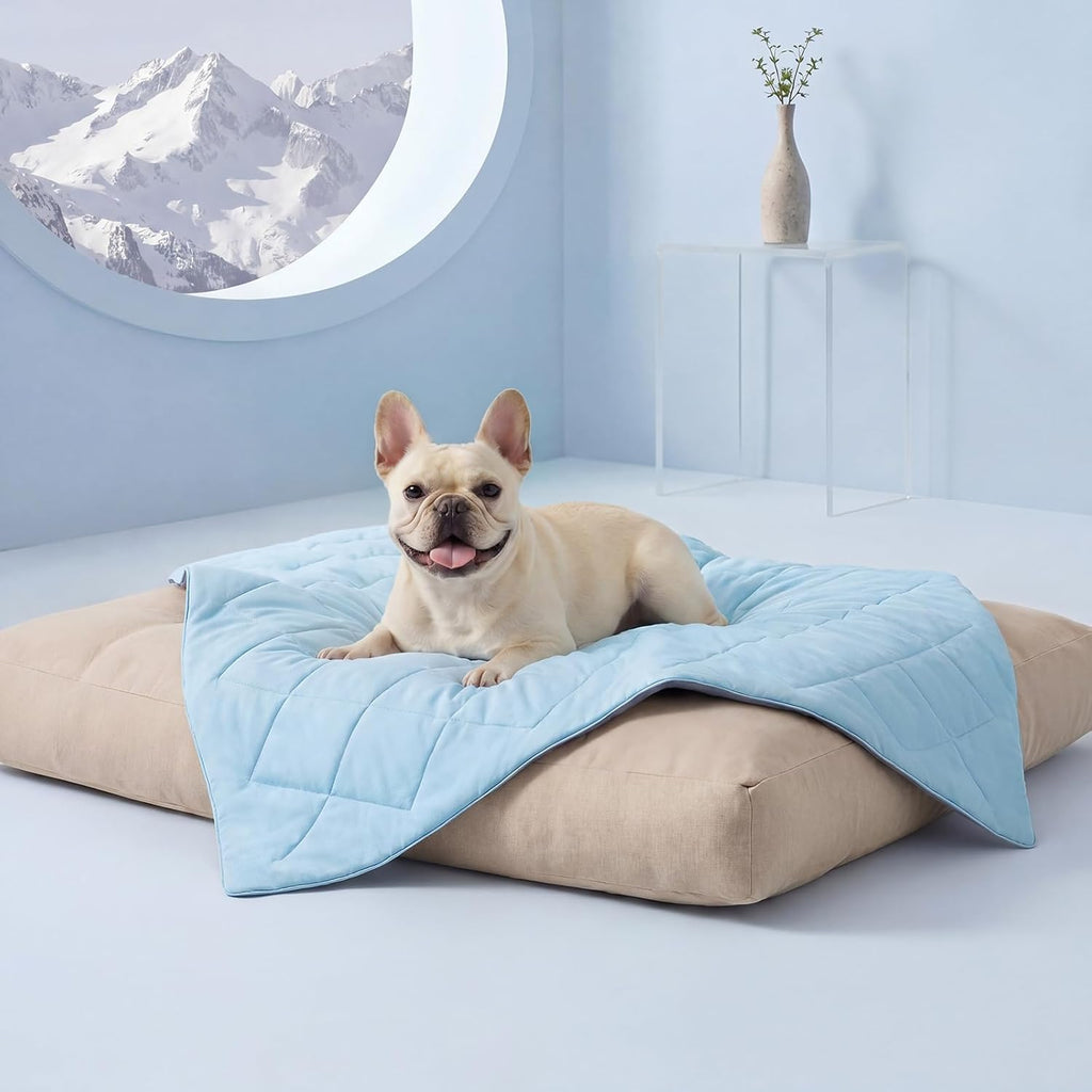 Cozy Pet Haven Kühlmatte – waschbarer Stoff, wärmeableitende Oberfläche