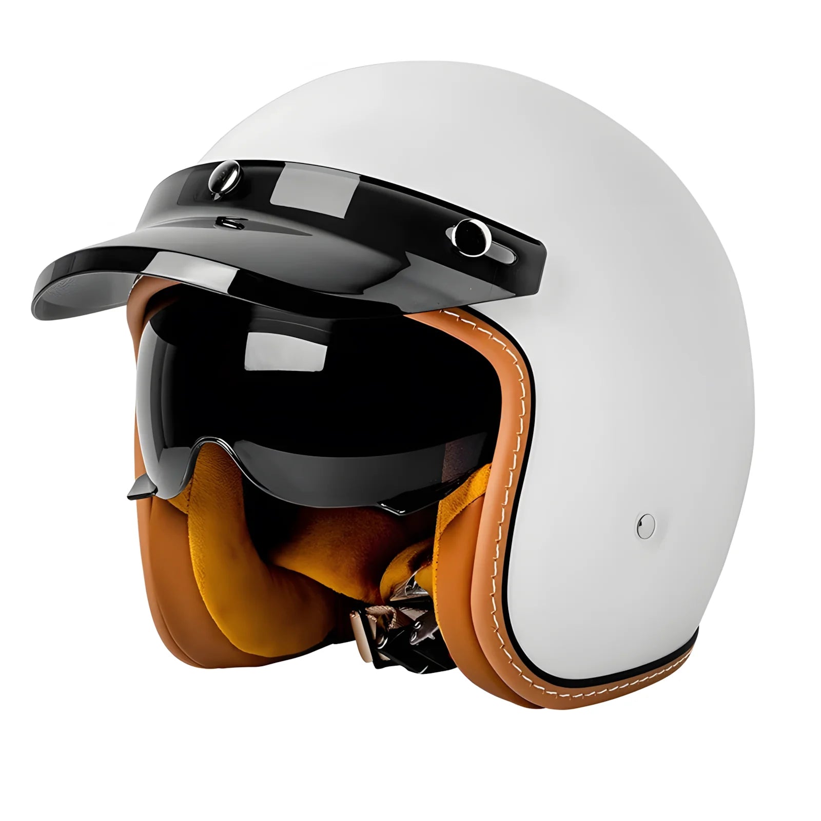 The Street King - Vintage Open Face Helmet - DOT & ECE Approved - Meowbutter