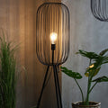 Elowen Striped Cage Floor Lamp